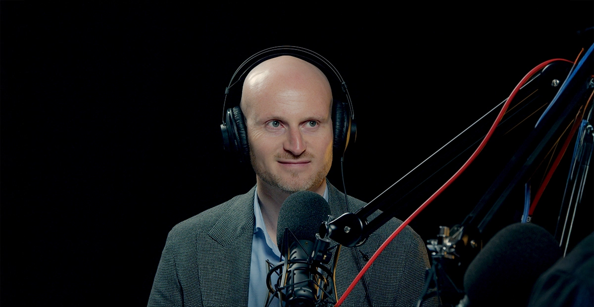 Primo piano di Tommaso Carini, CEO di GenHome, durante l'intervista a tema Frisona Italiana