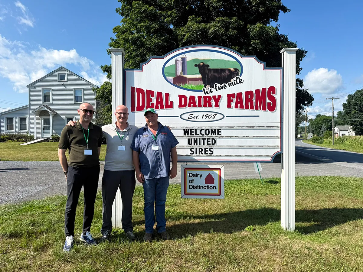 Holstein Friesian Cattle: Luke Getty, uno dei titolari di Ideal e manager del loro programma genetico con Daniele e Tommaso